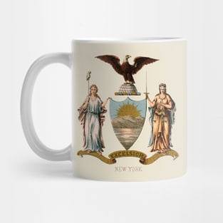 1876 New York Coat of Arms Mug